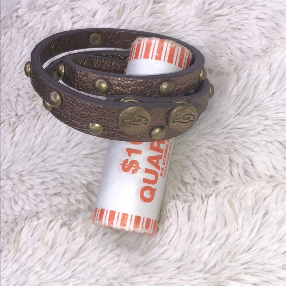Chloe and Isabel leather cuff wrap bracelet